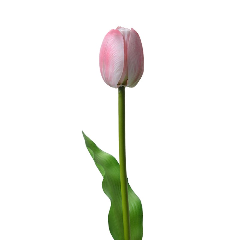 Clayre & Eef Fiore artificiale Tulipano 32 cm Rosa Plastica