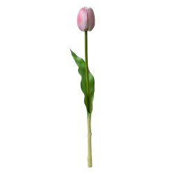 Clayre & Eef Kunstblume Tulpe 32 cm Rosa Kunststoff