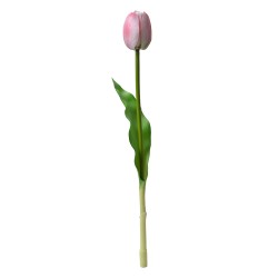 Clayre & Eef Kunstbloem Tulp 32 cm Roze Kunststof