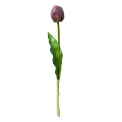 Clayre & Eef Fleur artificielle Tulipe 32 cm Violet Plastique