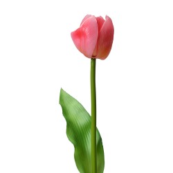 Clayre & Eef Artificial Flower Tulip 32 cm Pink Plastic