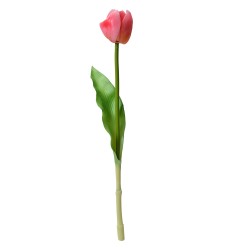 Clayre & Eef Kunstblume Tulpe 32 cm Rosa Kunststoff