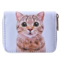 Clayre & Eef Wallet 11x9 cm White Plastic Cat