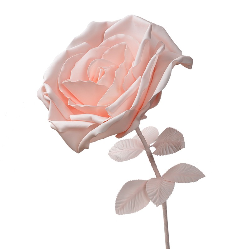 Clayre & Eef Décoration Rose Ø 33x100 cm Rose Plastique Métal