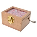 Clayre & Eef Muziekdoos 9x6x4 cm Roze Hout