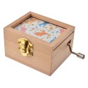 Clayre & Eef Muziekdoos 9x6x4 cm Wit Beige Hout