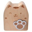 Clayre & Eef Muziekdoos Kat 7x4x8 cm Bruin Hout