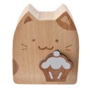 Clayre & Eef Musikbox Katze 7x4x8 cm Braun Holz