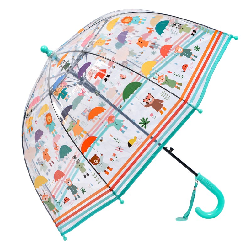 Juleeze Children's Umbrella Ø 70x65 cm Transparent Plastic Animals