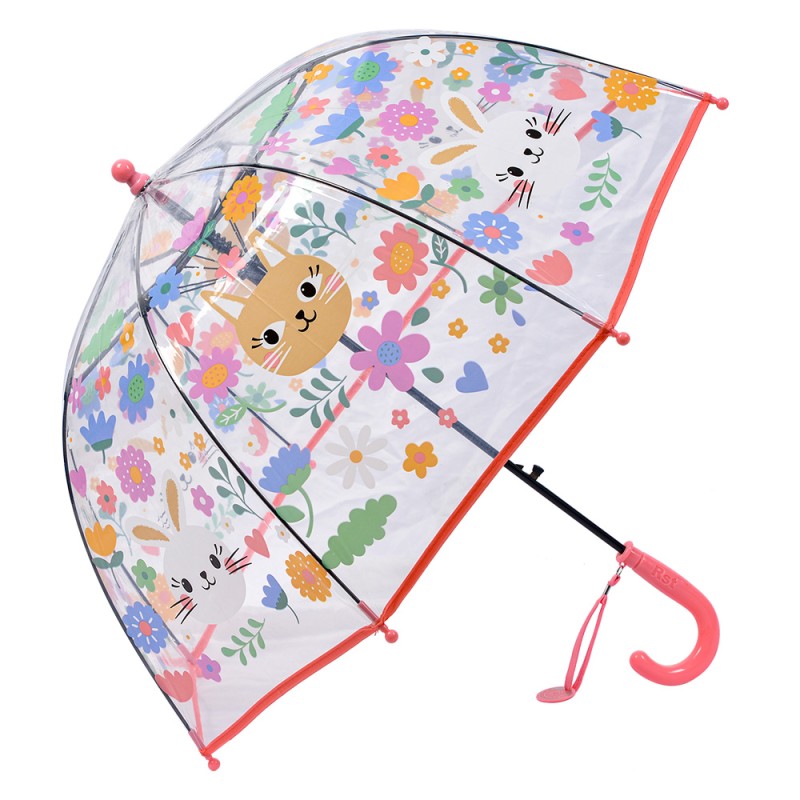 Juleeze Children's Umbrella Ø 70x65 cm Transparent Plastic Rabbit