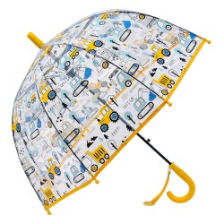 Juleeze Children's Umbrella Ø 70x65 cm Transparent Plastic Car