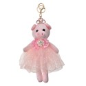 Clayre & Eef Keychain Pig 22 cm Pink Synthetic