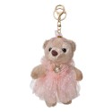 Clayre & Eef Porte-clés Ours 15 cm Beige Synthétique