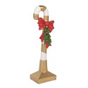 Clayre & Eef Weihnachtsdekorationsfigur Zuckerstange 83 cm Goldfarbig Kunststoff