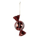 Clayre & Eef Christmas Ornament Ø 7x13 cm Red Glass