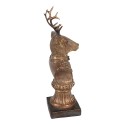 Clayre & Eef Dekorationsfigur Hirsch 25 cm Braun Kunststoff