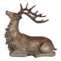 Clayre & Eef Figurine décorative Cerf 29x15x27 cm Marron Plastique