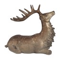 Clayre & Eef Dekorationsfigur Hirsch 29x15x27 cm Braun Kunststoff