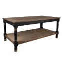 Clayre & Eef Table de Présentation 200x100x85 cm Noir Bois