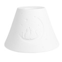 Clayre & Eef Lampshade Ø 15x10 cm White Porcelain Cats