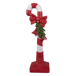 Clayre & Eef Christmas Decoration Figurine Candy Cane 40 cm Red White Plastic