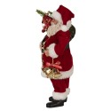 Clayre & Eef Statuetta decorativa di Natale Babbo Natale  27 cm Rosso Plastica