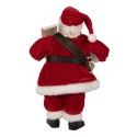 Clayre & Eef Weihnachtsdekorationsfigur Weihnachtsmann 27 cm Rot Kunststoff