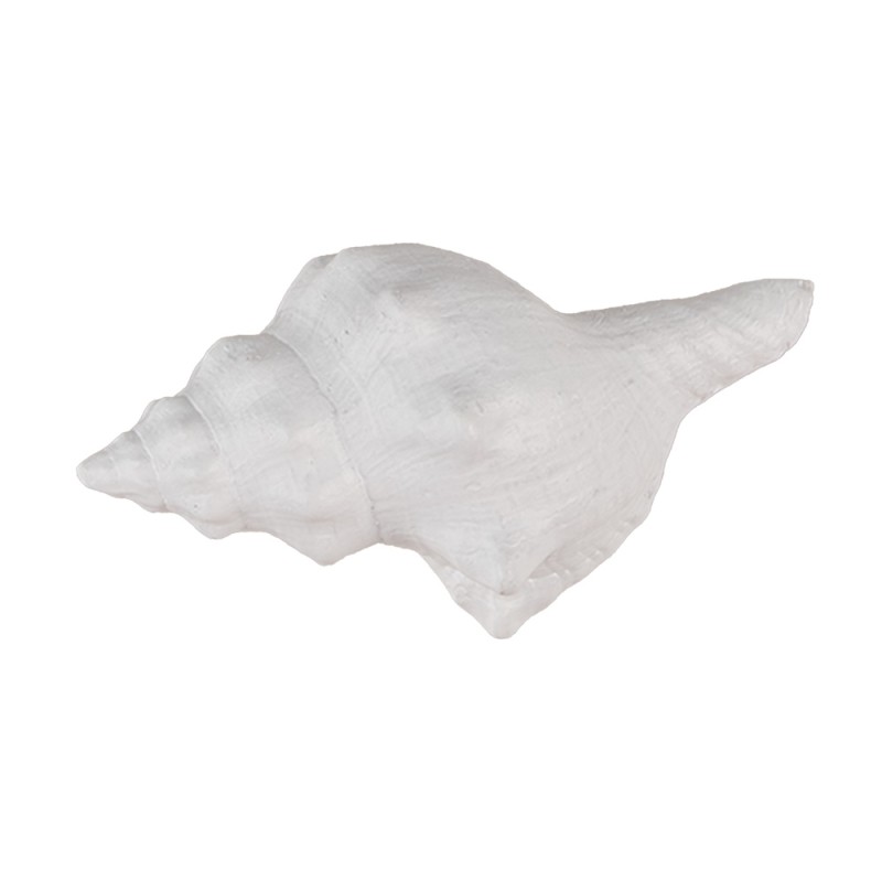 Clayre & Eef Pomello Conchiglia 10x5x6 cm Bianco Plastica