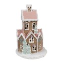 Clayre & Eef Gingerbread house with LED 22 cm Brown Plastic