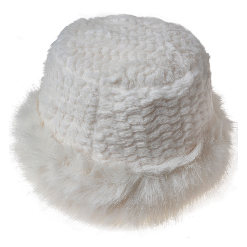 Clayre & Eef Bonnet femme Blanc Synthétique