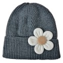 Clayre & Eef Children's Cap Grey Synthetic Flower