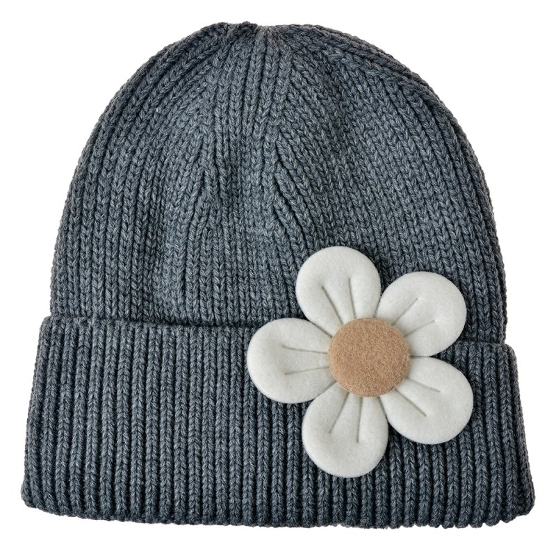 Clayre & Eef Bonnet enfant Gris Synthétique Fleur