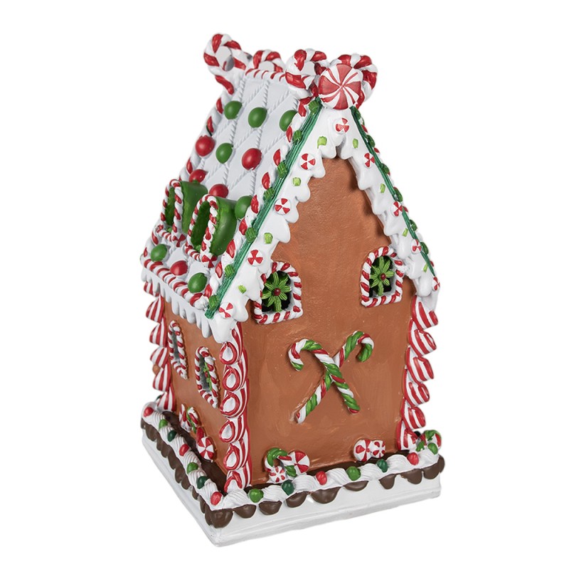 Clayre & Eef Maison en pain d'épices 20x20x37 cm Marron Plastique