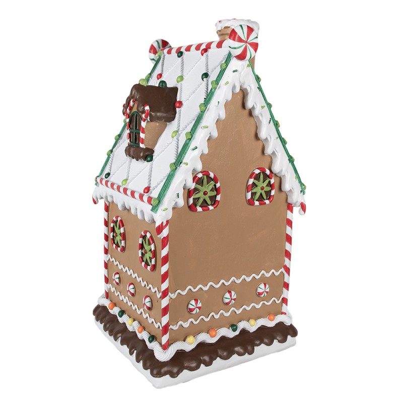 Clayre & Eef Maison en pain d'épices 28x28x51 cm Marron Plastique