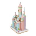 Clayre & Eef Gingerbread house 27x18x42 cm Roze Kunststof