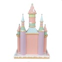 Clayre & Eef Gingerbread house 27x18x42 cm Roze Kunststof