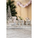 Clayre & Eef Weihnachtsdekoration mit LED-Beleuchtung Zug 30x7x12 cm Braun Kunststoff