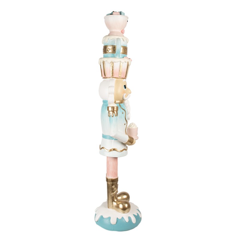 Clayre & Eef Christmas Decoration Figurine Nutcracker 30x28x120 cm Blue Plastic