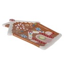 Clayre & Eef Breakfast Plate Gingerbread house 20x21x2 cm Brown Ceramic