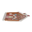 Clayre & Eef Breakfast Plate Gingerbread house 20x21x2 cm Brown Ceramic