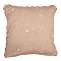 Clayre & Eef Housse de coussin 40x40 cm Marron Coton Maison en pain d'épices