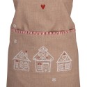 Clayre & Eef Kitchen Apron 70x85 cm Brown Cotton Gingerbread house