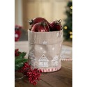 Clayre & Eef Napkins Cotton Set of 6  40x40 cm Brown Cotton Gingerbread house