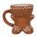 Clayre & Eef Mug Gingerbread man 325 ml Brown Ceramic