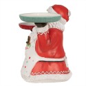 Clayre & Eef Kerstdecoratie Beeld Kerstman 44 cm Rood Kunststof