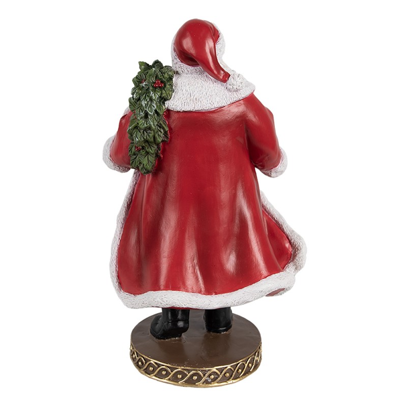 Clayre & Eef Christmas Decoration Figurine Santa Claus 23 cm Red Plastic