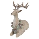 Clayre & Eef Figurine décorative Cerf 31x16x29 cm Marron Plastique