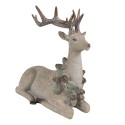 Clayre & Eef Figurine décorative Cerf 31x16x29 cm Marron Plastique