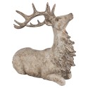 Clayre & Eef Statuetta decorativa Cervo 29x15x27 cm Marrone Plastica