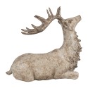 Clayre & Eef Dekorationsfigur Hirsch 29x15x27 cm Braun Kunststoff